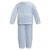 Boys Pale Blue Knitted Outfit
